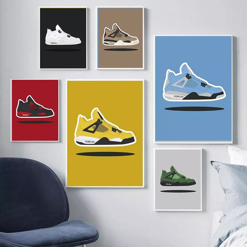 151 Table sneakers - board Nike - Basketball board - Modern board - Nike poster - Painting Air Jordan - Basketball board - street art.jpg