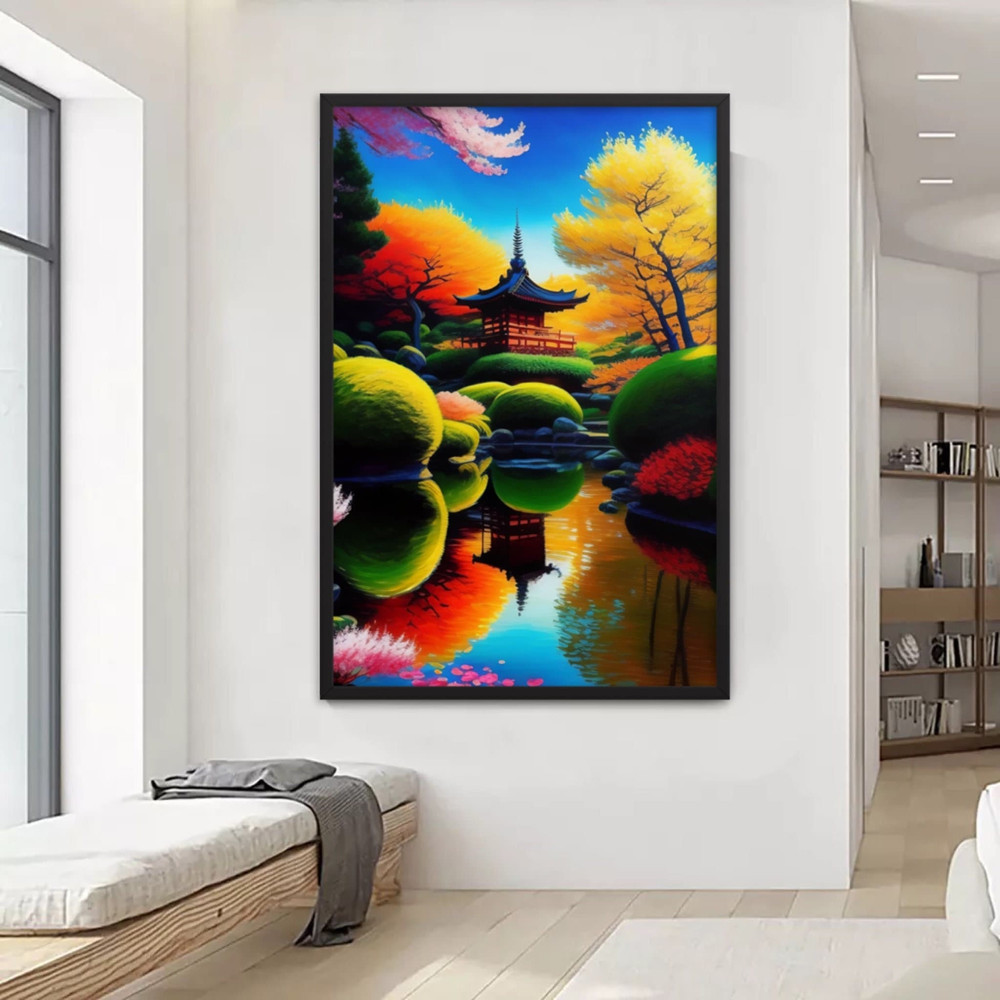 204 Japan Art canvas , Meditation Posters, Japan wall art, Japanese painting, Zen painting, yoga painting, meditation wall art print.jpg