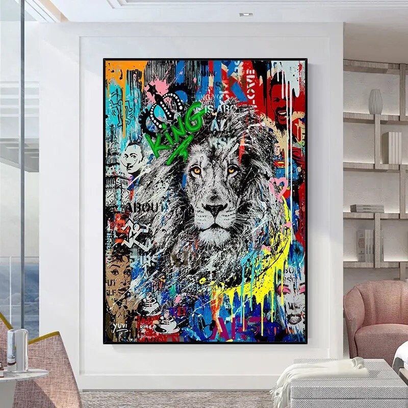 34 Banksy Pop Art canvas - pop culture painting - graffiti painting - banksy street art - banksy painting - banksy canvas - Savane Banksy.jpg