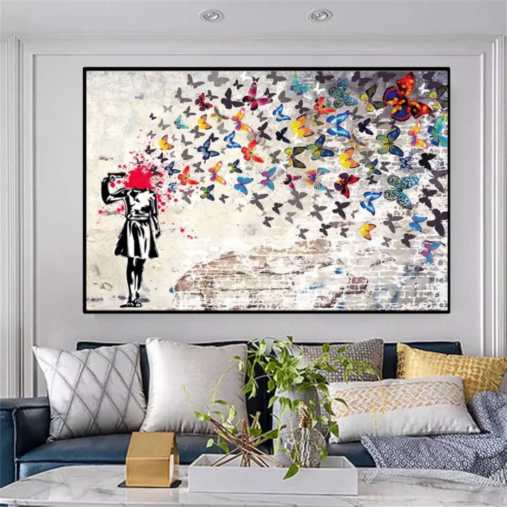 7 Banksy Pop Art canvas - pop culture painting - graffiti painting - banksy street art - banksy painting - banksy canvas - Banksy Head Shot.jpg