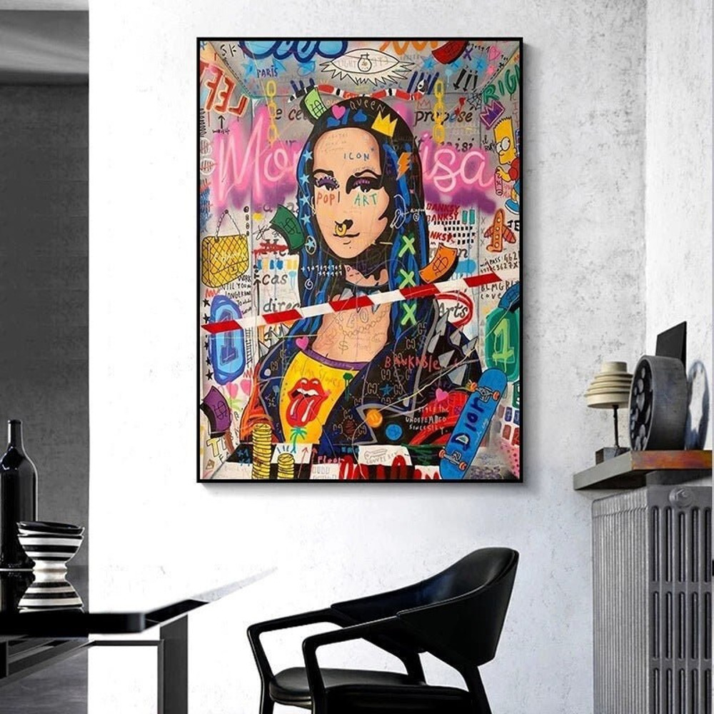 8 Canvas Mona Lisa pop culture - Da Vinci Print Da Vinci canvas Mona Lisa canvas Birthday Gift Idea Home - pop art.jpg