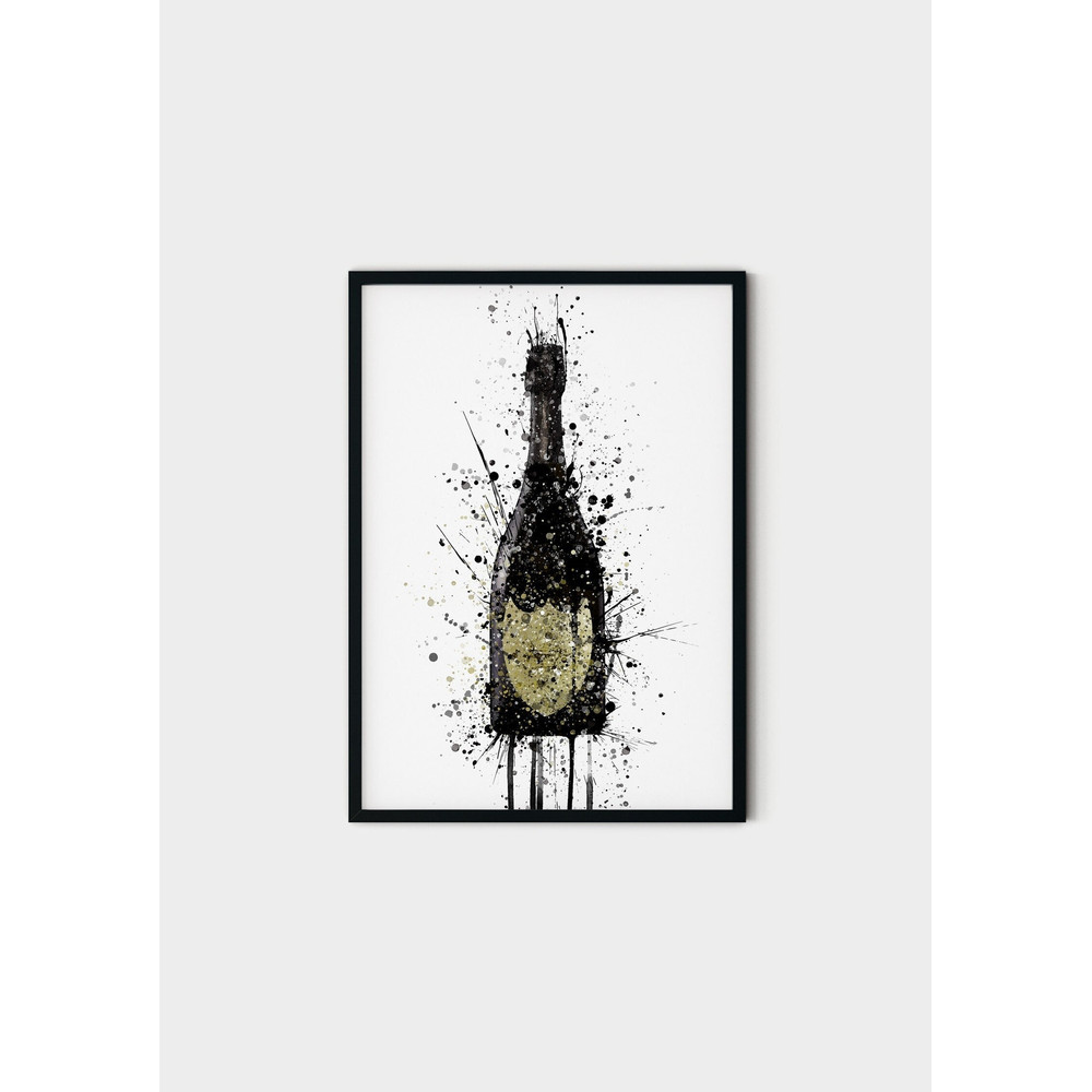 84 Dom Perignon champagne bottle canvas - bar painting - Dom Perignon wall art print - Dom perignon painting - wall painting.jpg