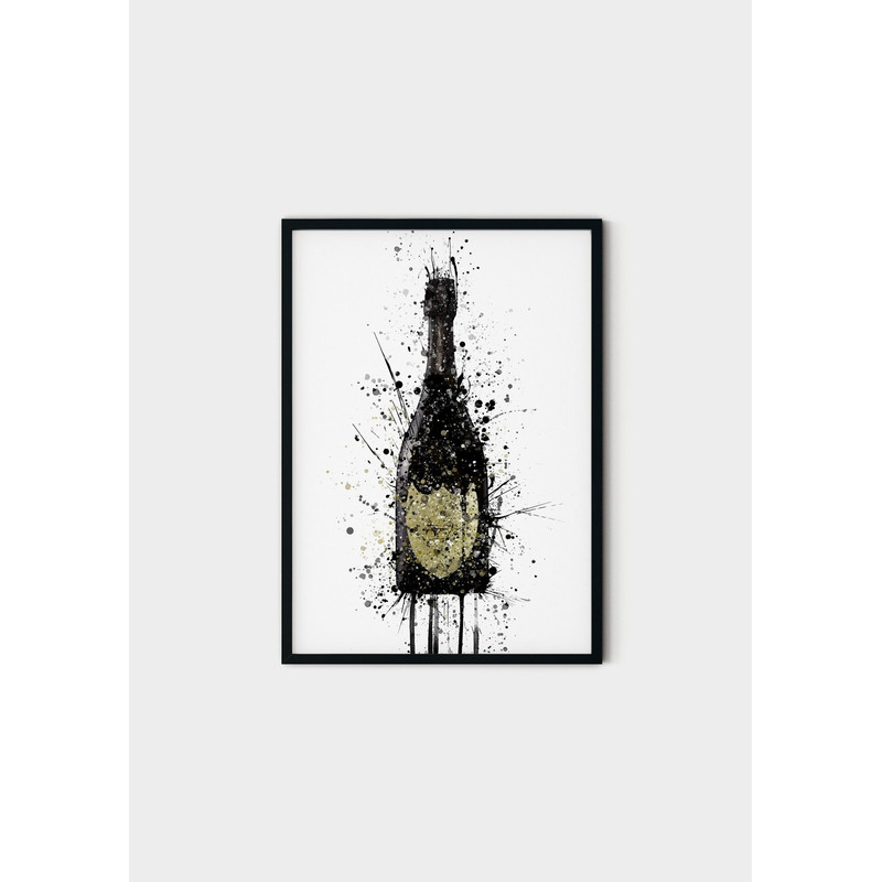 84 Dom Perignon champagne bottle canvas - bar painting - Dom Perignon wall art print - Dom perignon painting - wall painting.jpg