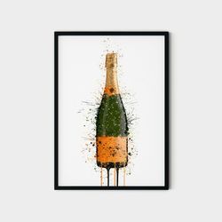 87 veuve clicquot champagne bottle canvas -veuve clicquot champagne wall art print- wall art printin