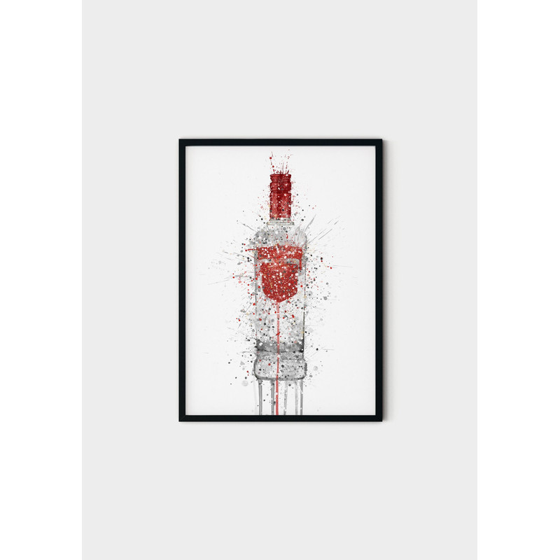 95 Bottle canvas of Smirnoff Vodka - Wall art print Smirnoff Vodka - painting Smirnoff Vodka - mural painting - painting for bar.jpg
