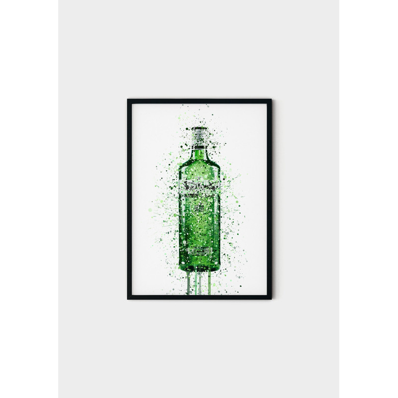 92 Gordons Bottle Canvas London Dry Gin Green - Gordons London Wall Art Print - Gordons London Dry - Mural.jpg