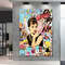 Audrey Hepburn Pop Art Lisa Simpson Graffiti Art Canvas Print, Banksy, Brainwash Mural Graffiti Wall Art, Pop Art Graffiti Home Decor.jpg
