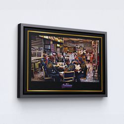 avengers the last supper, avengers shawarma canvas poster, ironman, spiderman, hulk, high quality ca