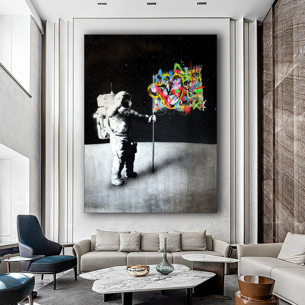 Banksy Astronaut Pop Art Canvas Print, Banksy Art, Astronaut Graffiti, Street Graffiti Wall Art, Banksy Astronaut poster, Home Decor-1.jpg
