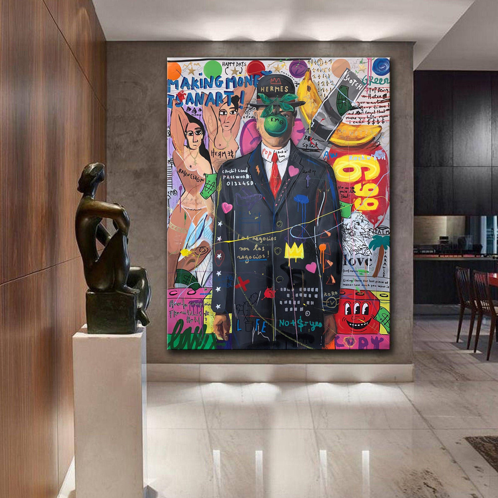 Banksy Graffiti The Son of Man Canvas Art by Banksy, Banksy Pop Art, The Son of Man Canvas Pop Art, Street Graffiti Wall Art, Banksy Poster.jpg