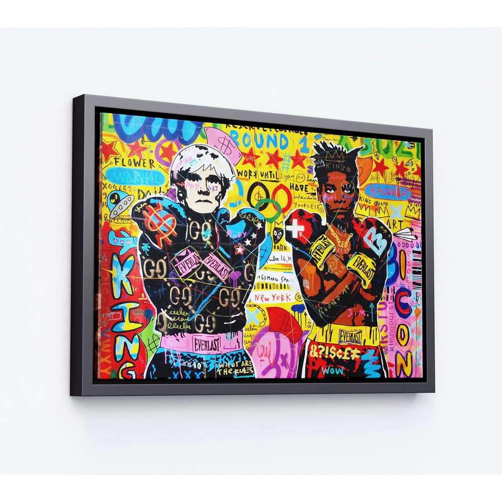 Banksy Style Andy Warhol and Basquat Graffiti Pop Art, Street Graffiti Wall Art, Banksy Poster.jpg