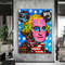 Banksy Style Benjamin Franklin, Mickey Pop Art Canvas Print, Mr Brainwash, Graffiti Art, Pop Art Graffiti Decor, Christmas Gift.jpg