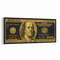Benjamin Franklin Black and Gold 100 Bucks, Dollar Money Art, Wall Decor, Money Picture, Dollar Art, Canvas Printing, Modern Luxury Wall Art.jpg