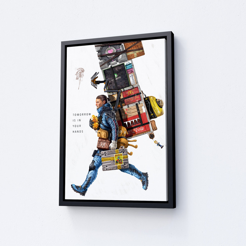 Death Stranding 2 Canvas, Death Stranding Art, Sam Porter Bridges Wall Art, Gaming Poster, Gaming Canvas, Ready To Hang.jpg