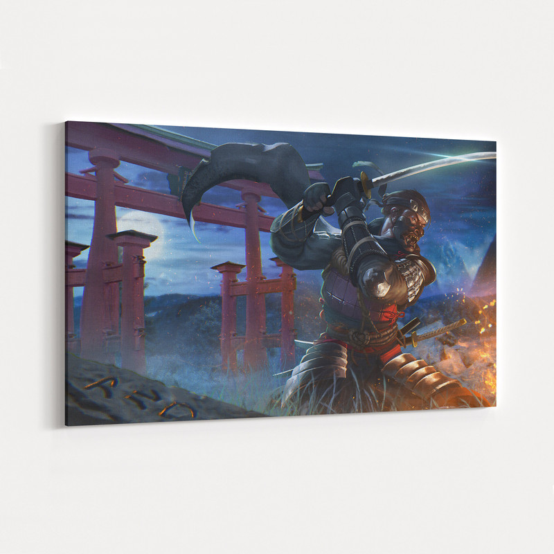 Ghost of Tsushima, Jin Sakai Canvas Poster, GOT, Wall Art, High Quality Canvas Print, Game Poster Gift.jpg