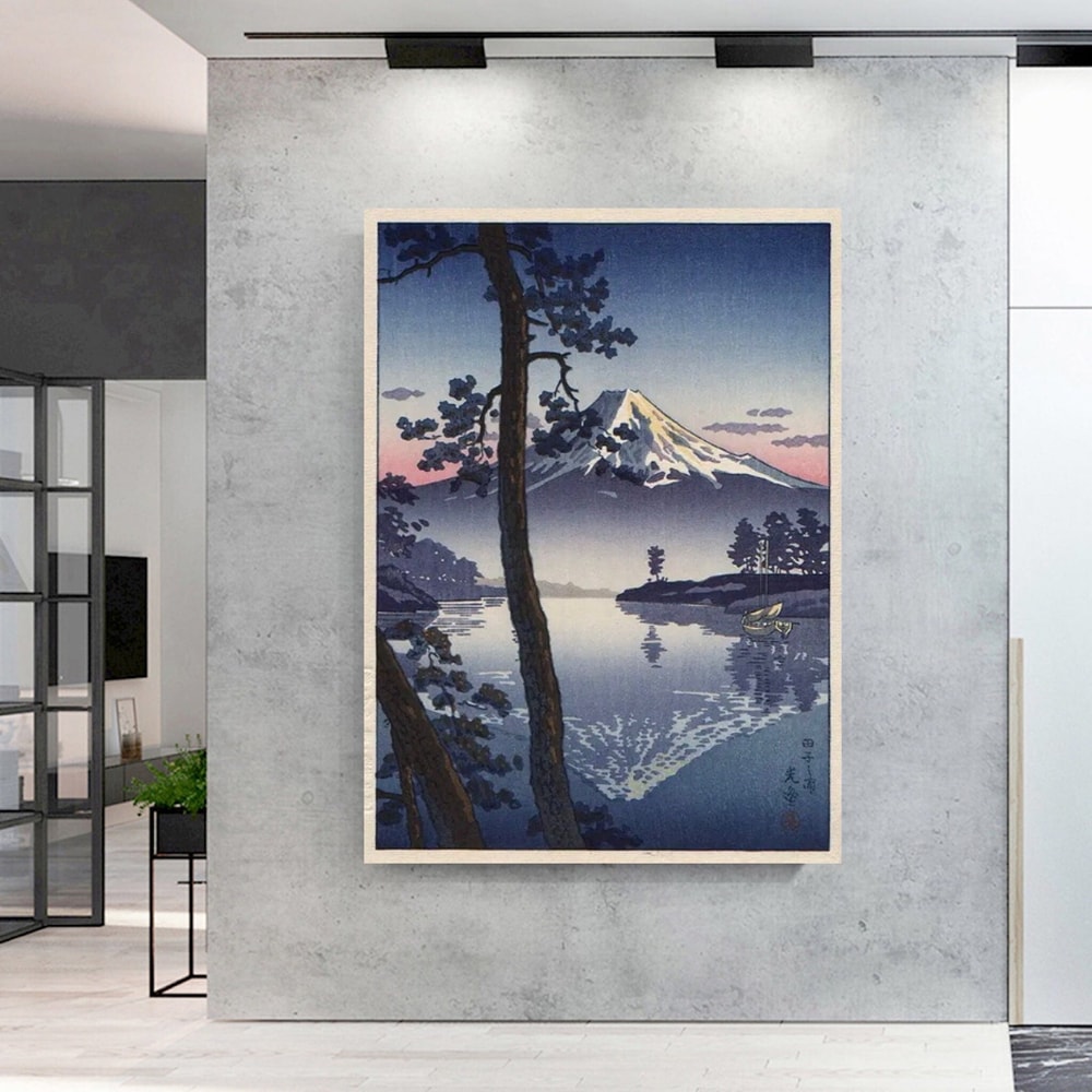 Japanese Art Canvas, Fuji from Tago Bay , Tsuchiya Koitsu wall art , Tsuchiya Koitsu artworks , Japanese art print , Mount Fuji , Koitsu art.jpg