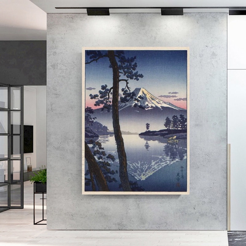 Japanese Art Canvas, Fuji from Tago Bay , Tsuchiya Koitsu wall art , Tsuchiya Koitsu artworks , Japanese art print , Mount Fuji , Koitsu art.jpg