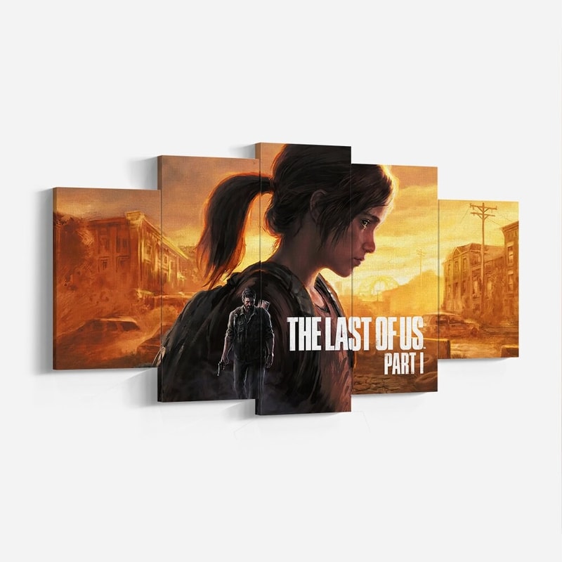 Last of Us Part 1, Ellie, Joel, Abby, Jill Canvas Poster, LOU, Wall Art, High Quality Canvas Print, Game Poster Gift.jpg