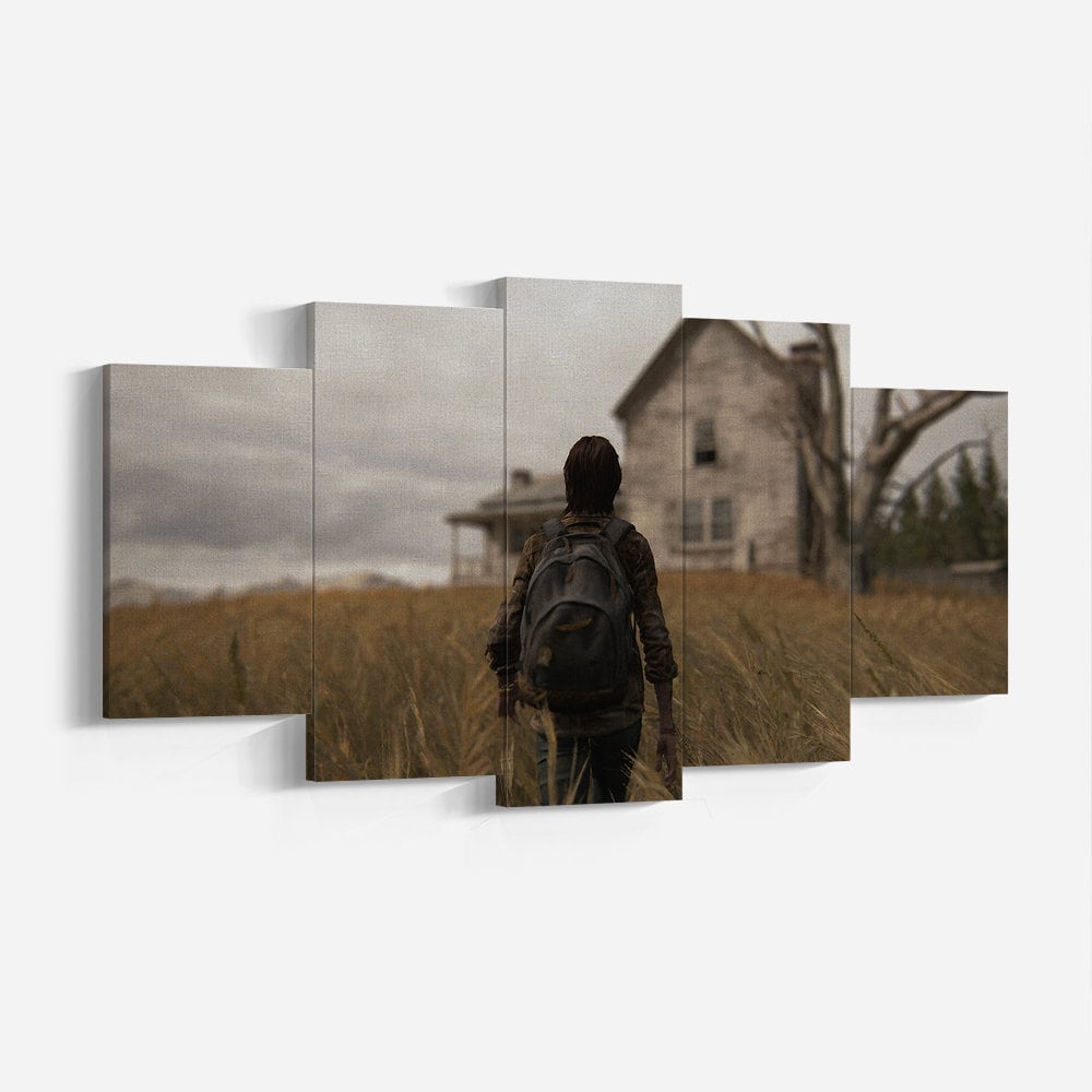 Last of Us, Ellie Farm House, Home by John Sweeney, Ellie Canvas Poster, LOU, Wall Art, High Quality Canvas Print, Game Poster Gift.jpg
