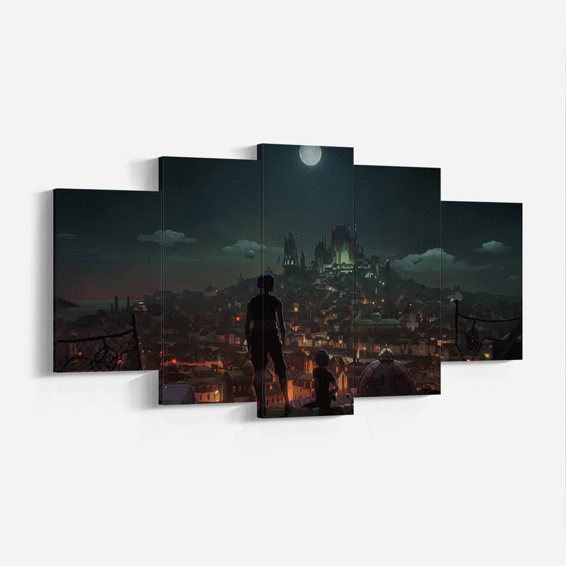 League of Legends Jinx and Vi, Arcane Poster Print, Wall Decor, Wall Art, High Quality Canvas Print, Game Poster Gift for LOL Arcane Fans-2.jpg