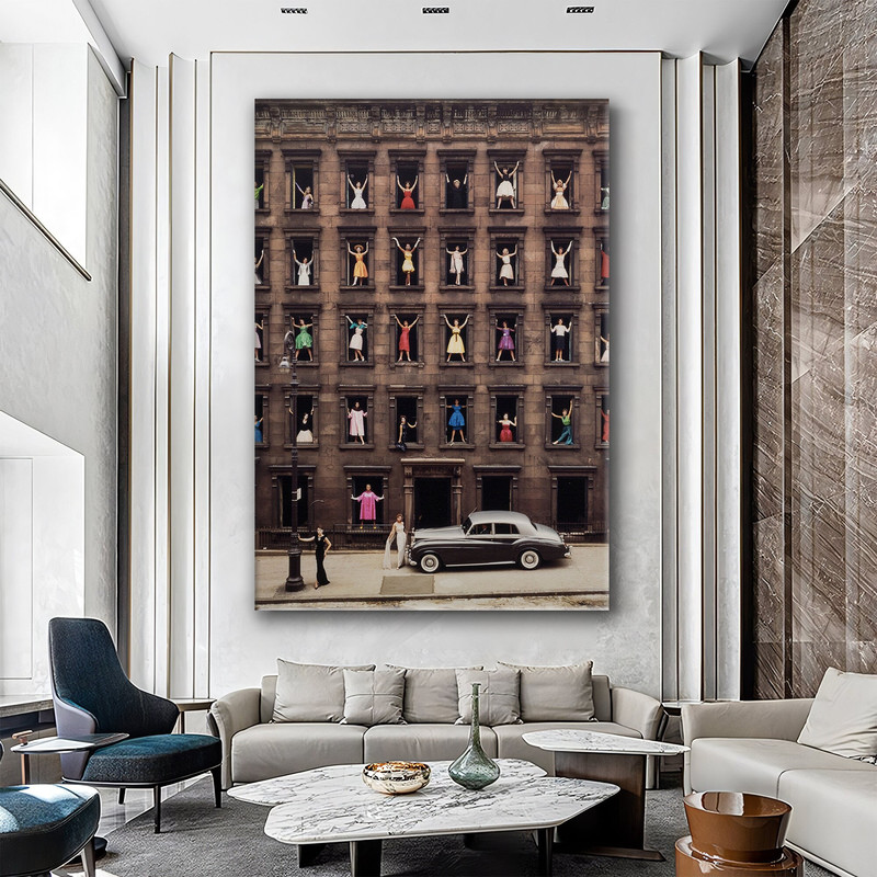 Ormond Gigli, Girls in the Windows Canvas Decor, Ormond Gigli Canvas Wall Art Decor, Girls in the Windows Poster, New York Best Models.jpg