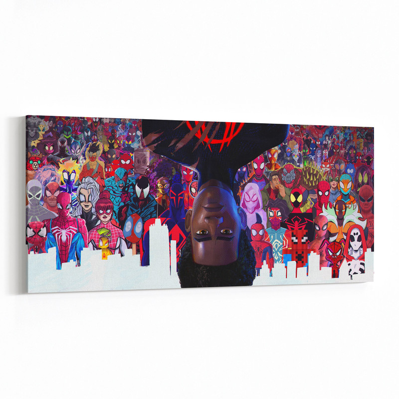 Spider-Man Across The Spider-Verse Canvas Poster, Spider-Man 2 Wall Art, High Quality Canvas, Spiderman Poster, Spider-Verse Movie Wall Art.jpg