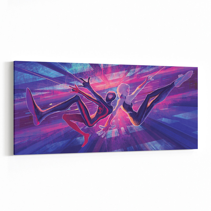 Spider-Man Across The Spider-Verse, Spider-Woman, Ghost-Spider, Gwen Stacy Canvas Poster, Spider-Man 2 Wall Art, High Quality Canvas.jpg