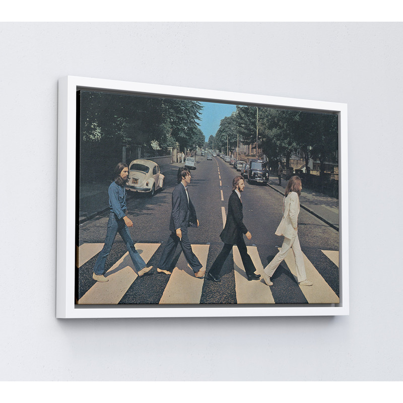 The Beatles Abbey Road Canvas Wall Art Home Decor Canvas Art, Black and White Framed Beatles Canvas, The Beatles Print, Beatles Poster Decor.jpg