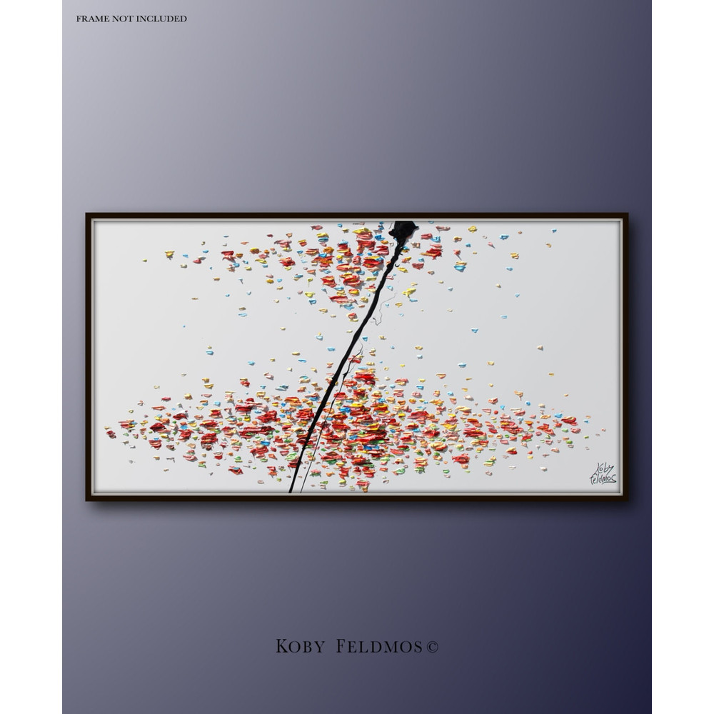 Abstract  Painting SKY & EARTH  67 Large painting , large painting, original oil painting, textured painting,  By Koby Feldmos.jpg