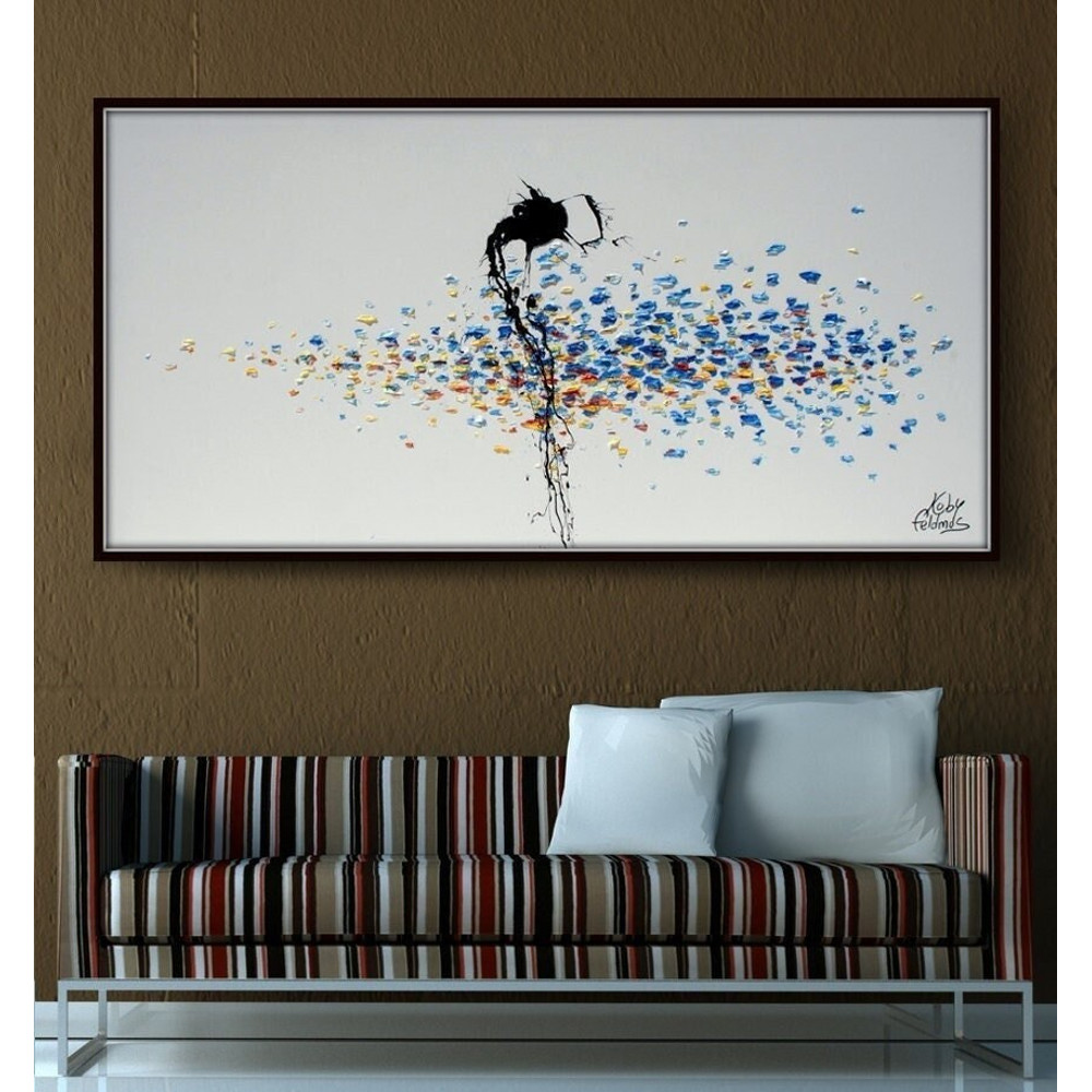 Abstract Oil painting 55, The Quiet Sea , Original oil painting on canvas, minimal style, express shipping, by Koby feldmos.jpg