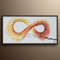 Abstract Painting 55 Infinity Symbol Original Abstract Oil Painting, Oil Painting, Cold Warm Tone, Modern Style,  By Koby Feldmos.jpg
