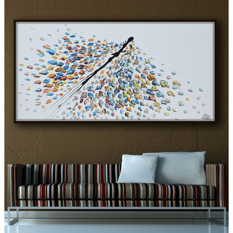 Abstract Painting 67 original oil painting on canvas, Beautiful thick layers, Luxury painting, by Koby Feldmos.jpg