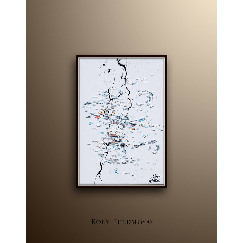 Abstract Painting Air 25 original oil painting on canvas by Koby Feldmos.jpg