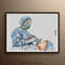 Anesthesiologist Doctor oil painting 40 - Anesthesiologist art, doctor gift, medical art, original painting on canvas by Koby Feldmos.jpg