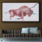 Animal Bull Painting 67 Abstract Painting on canvas, Original & HandMade Oil painting , Modern Art , Express Shipping, By Koby Feldmos.jpg