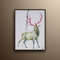 Animal Deer 40 Original handmade oil painting on canvas, thick oil layers, Luxury looks, Express, By Koby Feldmos.jpg