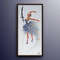 Ballerina Painting 55 original painting on canvas, figure painting, thick oil paint, extremely special,  Express Shipping, By Koby Feldmos.jpg