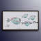Blue Fish 55, Beautiful swimming blue fish in the ocean, very calming painting and composition, oil painting on canvas, by Koby Feldmos.jpg
