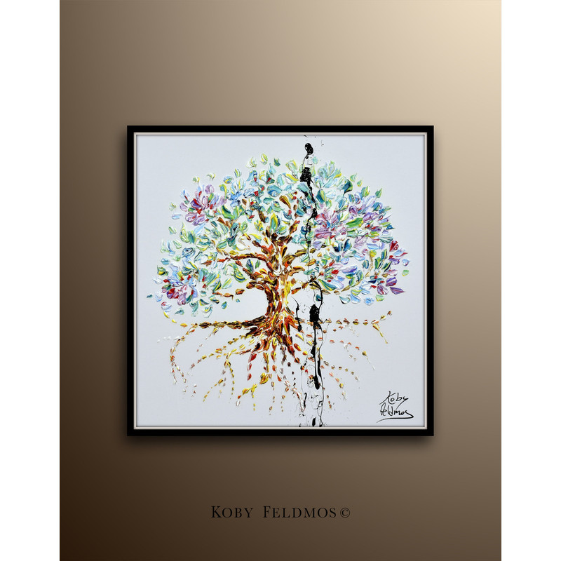 Celtic Tree 35 Amazing & Beautiful original oil painting on canvas, by Koby Feldmos.jpg