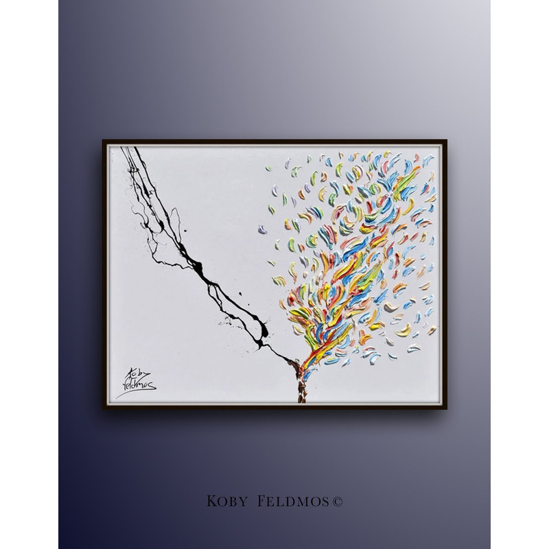 Decision Making 40 Amazing idea, beautiful texture and looks, original art on canvas by Koby Feldmos.jpg