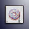 Doughnut 25 Contemporary art canvas, thick layers of texture like the food, amazing looks and colors, original painting by Koby Feldmos.jpg