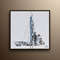 Drilling oil rig - custom order from customer in oil industry, original oil painting on canvas by Koby Feldmos.jpg