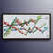 Financial industry graph 55 oil on canvas, office artwork, for husband interior design for office, chart, arrows chart, Koby Feldmos.jpg