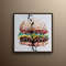 Hamburger 25 Contemporary art canvas, thick layers of texture like the food, amazing looks , original painting by Koby Feldmos.jpg