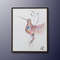 Hummingbird 40 Oil Painting Original oil painting on canvas, pink and blue colors, Express shipping By koby Feldmos.jpg