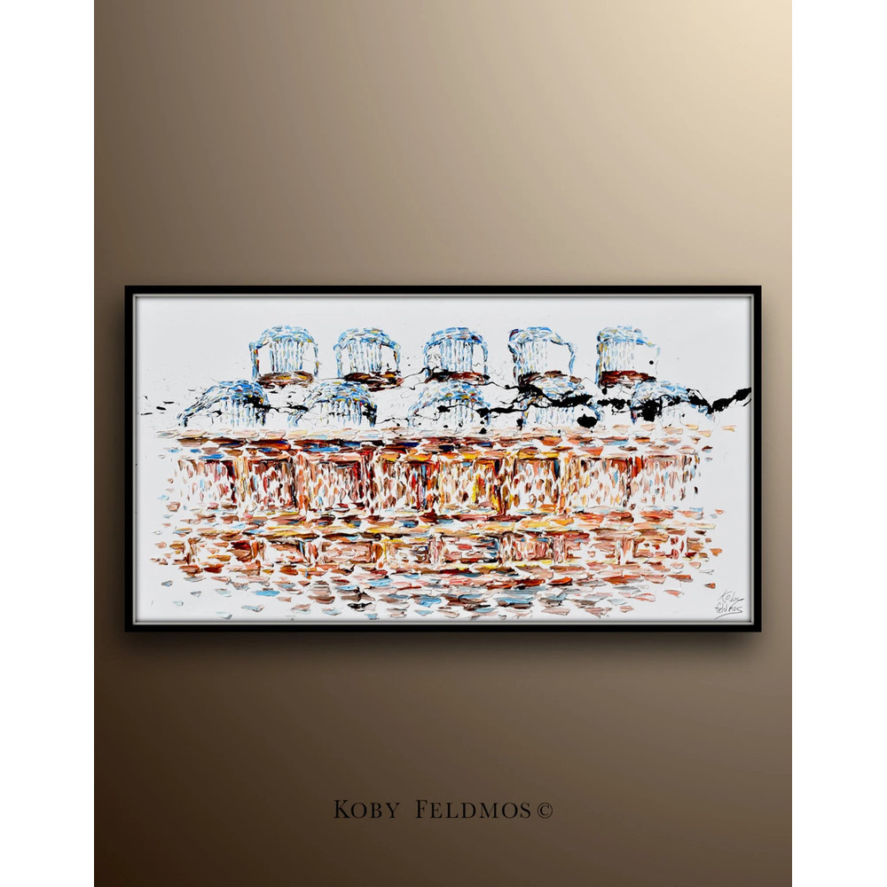 Jury courtroom 67 oil painting for lawyers office, lawyer gift, Amazing! impressive looks, original hand made by Koby Feldmos.jpg