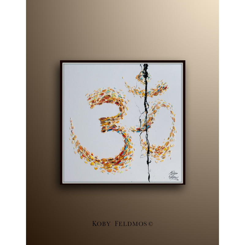 original oil painting 25 on canvas, Handmade, can be custom colors, beautiful texture by Koby Feldmos.jpg