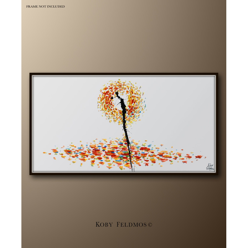 Original Painting 67 SUN & EARTH , Abstract Painting - Oil Painting , Original and Handmade Art , Certificate Attached , By Koby Feldmos.jpg