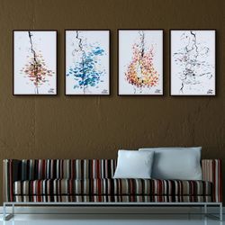 painting elements fire - original painting, very classical art, relaxing