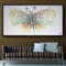 Painting Butterfly 67 Original Handmade Oil Painting on canvas, beautiful mirror composition, Thick Luxurious Paint, By Koby Feldmos.jpg